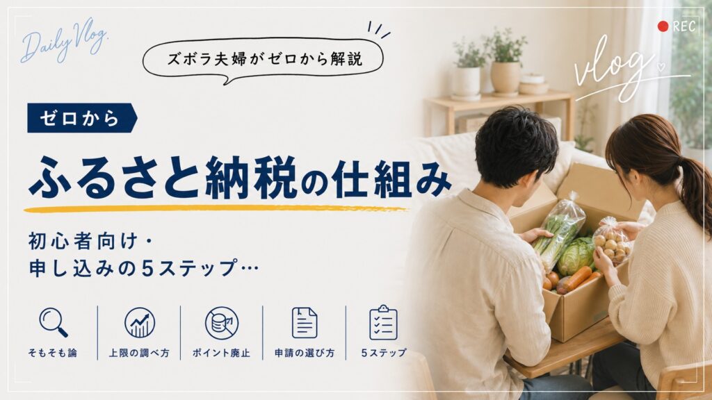ふるさと納税の仕組み。初心者向け・申し込みの5ステップ